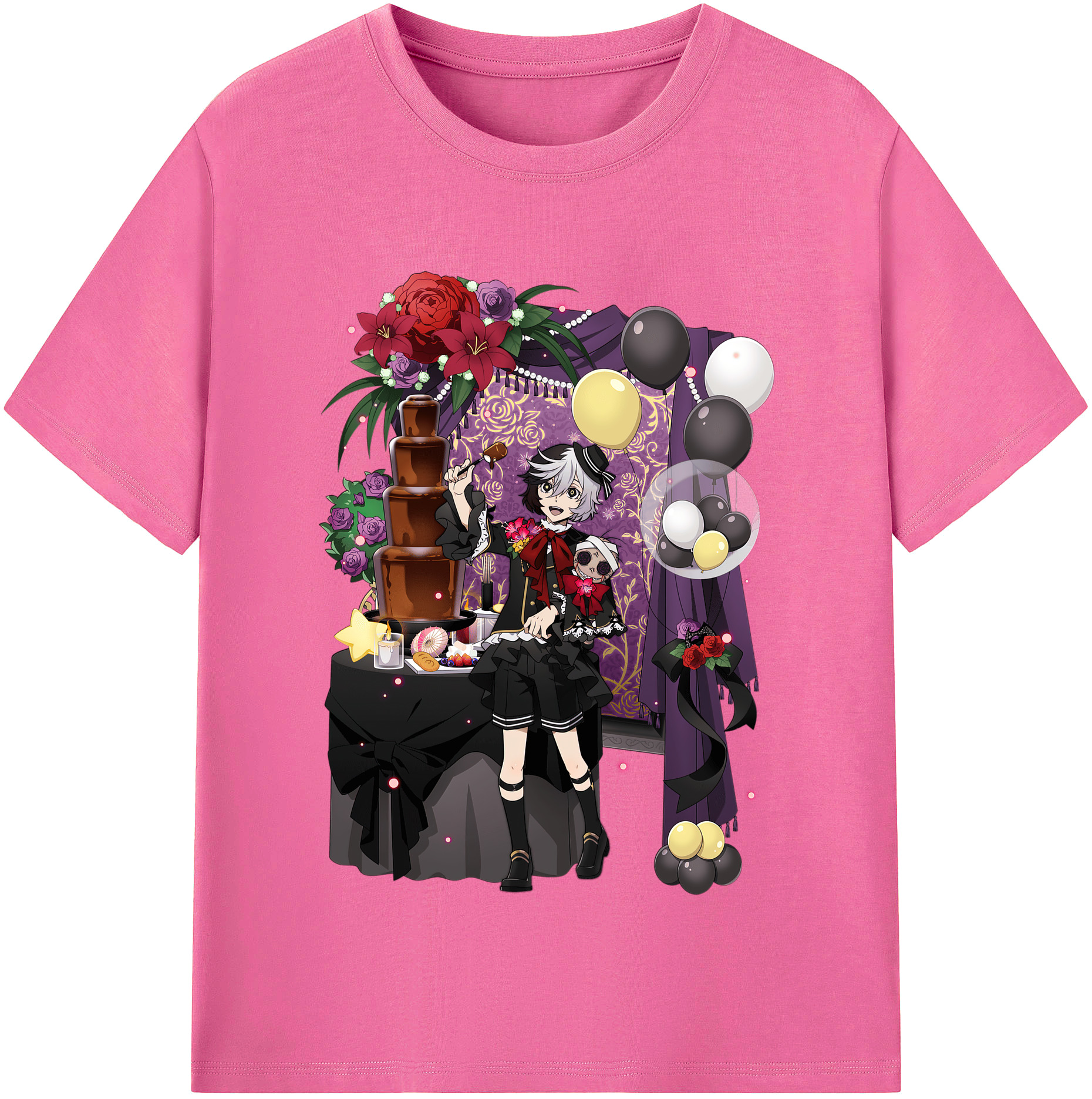 （画像用） 文豪ストレイドッグス Bungo Stray Dogs レディースカジュアルプリントTシャツ（綿100％）